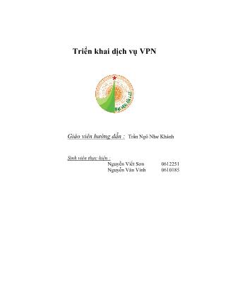 Đồ án Triển khai dịch vụ VPN
