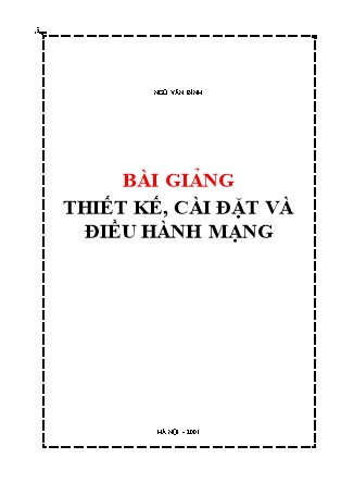 Bài giảng mạng LAN - Ngô Văn Bình