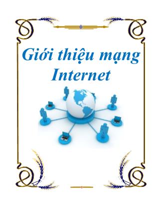 Giáo trình Giới thiệu mạng Internet - Đại học Khoa học Tự nhiên TP.HCM