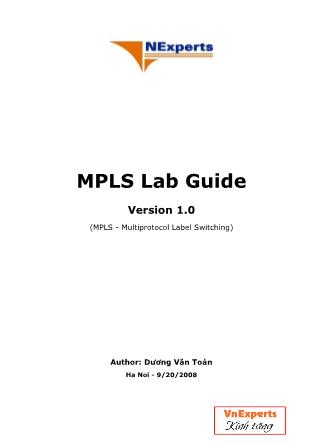 Giáo trình MPLS Lab Guide - Dương Văn Toán