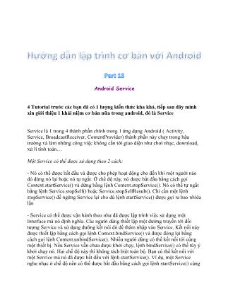 Hướng dẫn lập trình cơ bản với Android - Part 18