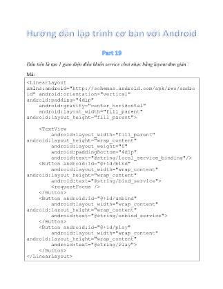 Hướng dẫn lập trình cơ bản với Android - Part 19