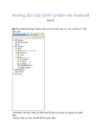 Hướng dẫn lập trình cơ bản với Android - Part 5