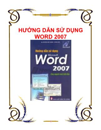 Hướng dẫn sử dụng Microsoft Word 2007 - Hồ Anh Thắng