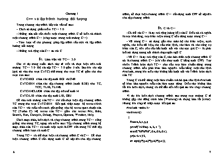 Lập trình hướng đối tượng C++ với TC++3.0
