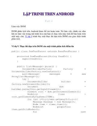 Lập trình trên Android - Part 4