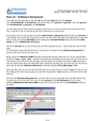 Tài liệu Máy tính cơ bản- Part 14: Software Deloyment