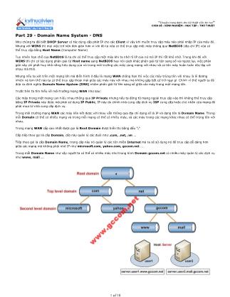 Tài liệu Máy tính cơ bản - Part 29: Domain Name System - DNS