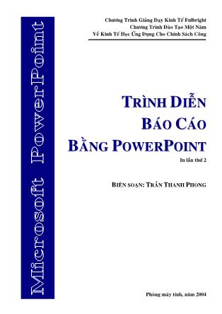 Trình diễn Báo cáo bằng Powerpoint - Trần Thanh Phong