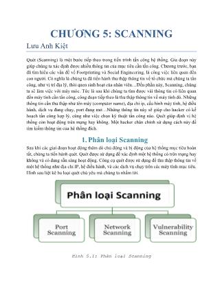 Giáo trình Bảo mật mạng - Chương 5: Scanning - Lưu Anh Kiệt