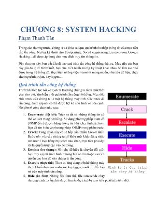 Giáo trình Bảo mật mạng - Chương 8: System Hacking - Nguyễn Tấn Thành