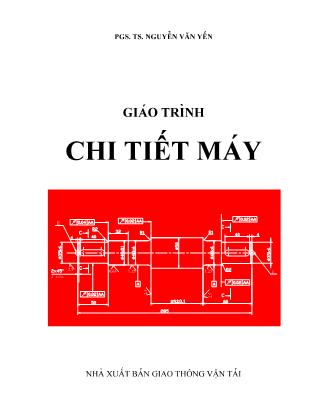 Giáo trình Chi tiết máy - Nguyễn Văn Yến