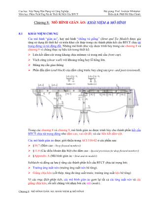 Giáo trình Phân tích ứng xử và thiết kế kết cấu bê tông cốt thép - Chương 8: Mô hình giàn ảo: Khái niệm và mô hình