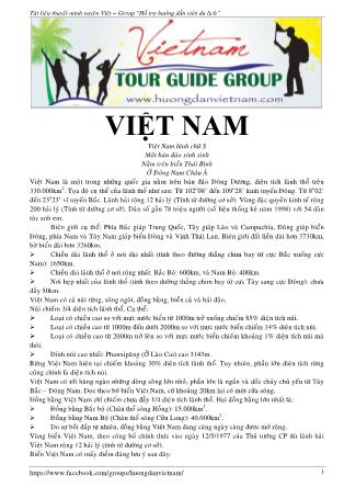 Tài liệu thuyết minh xuyên Việt