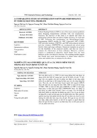 A comparative study of optimization software performance in vehicle routing problem