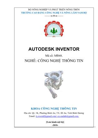 Bài giảng AutoDesk Inventor
