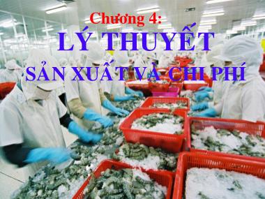 Bài giảng Kinh tế vi mô - Chương 4: Lý thuyết sản xuất và chi phí - Phòng Thị Huỳnh Mai