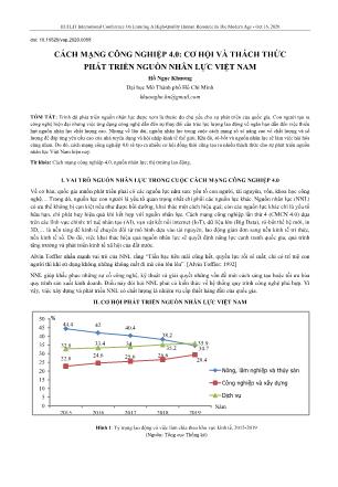 Cách mạng công nghiệp 4.0: Cơ hội và thách thức phát triển nguồn nhân lực Việt Nam