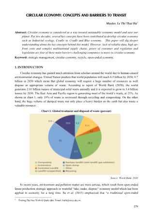 Circular economy: Concepts and barriers to transit