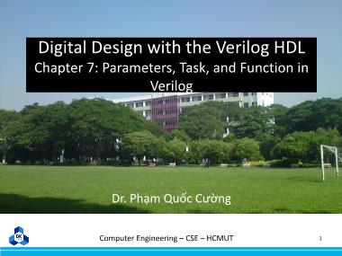 Digital Design with the Verilog HDL - Chapter 7: Parameters, Task, and Function in Verilog