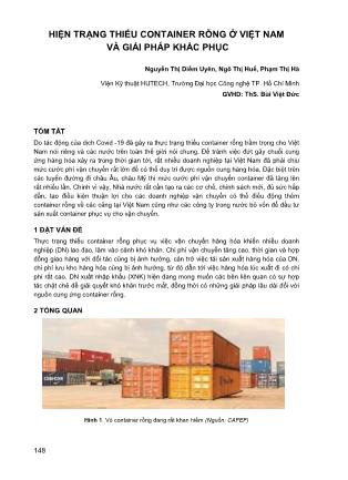 Hiện trạng thiếu container rỗng ở Việt Nam và giải pháp khắc phục