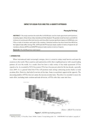 Impact of asean-plus-one ftas: A gravity approach