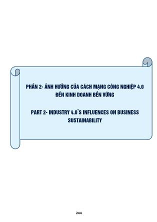 Kinh doanh bền vững trong bối cảnh cách mạng công nghiệp 4.0 (Phần 2)