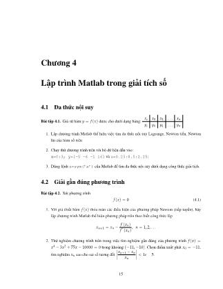 Matlab thực hành Bài số 4