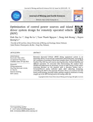 Optimization of control power sources and island driver system design for remotely operated vehicle (ROV)