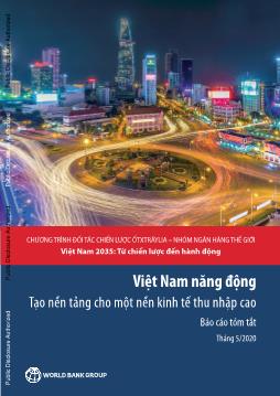 Việt Nam năng động - Tạo nền tảng cho một nền kinh tế thu nhập cao