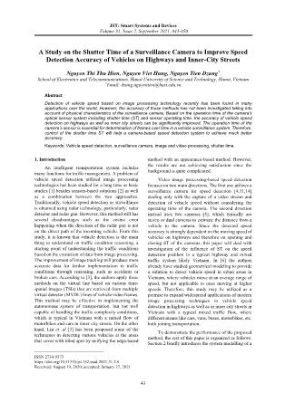 A Study on the Shutter Time of a Surveillance Camera to Improve Speed Detection Accuracy of Vehicles on Highways and Inner-City Streets