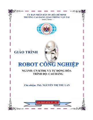 Giáo trình Robot công nghiệp - Nguyễn Thị Thu Lan