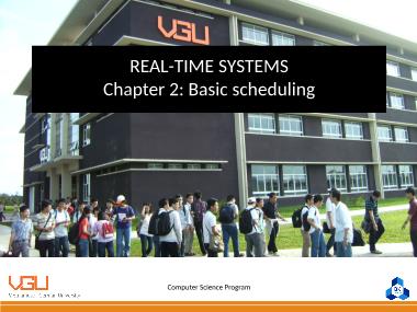 Real-Time Systems - Chapter 2: Basic scheduling