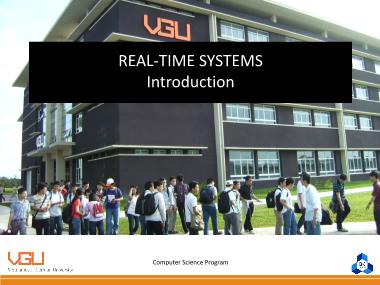 Real-Time Systems - Introduction