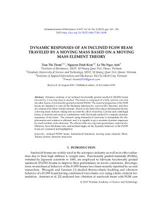 Dynamic responses of an inclined fgsw beam traveled by a moving mass based on a moving mass element theory