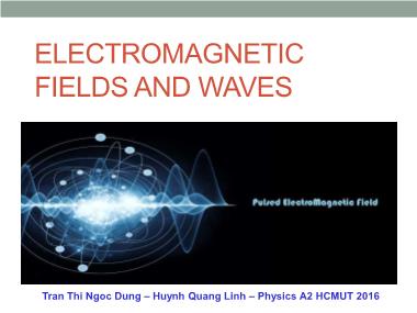 Electromagnetic fields and waves - Tran Thi Ngoc Dung