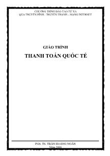 Giáo trình Thanh toán quốc tế - Trần Hoàng Ngân