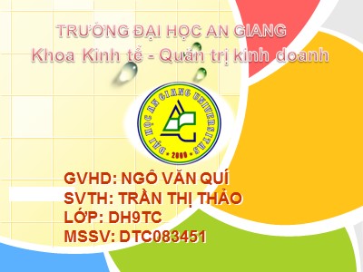 Tìm hiểu chi phí sử dụng vốn của công ty cổ phần xuất nhập khẩu thủy sản An Giang từ năm 2008 đến năm 2010