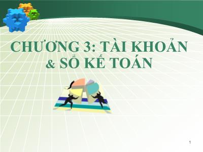 Bài giảng Nguyên lý kế toán - Chương 3: Tài khoản và sổ kế toán - Trần Thị Kim Anh