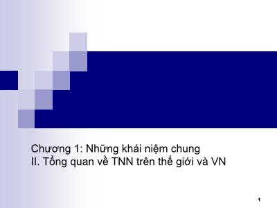 Bài giảng Phân tích hệ thống tài nguyên nước - Chương 1: Những khái niệm chung (Tiếp theo)