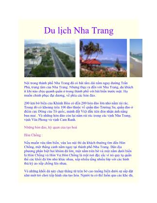 Du lịch Nha Trang