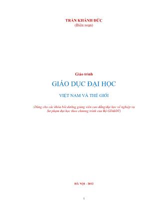 Giáo trình Giáo dục đại học - Trần Khánh Đức