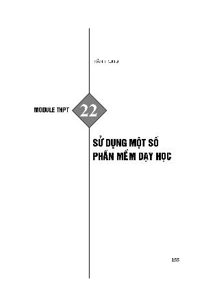 Module THPT 22: Sử dụng một số phần mềm dạy học - Trần Trung