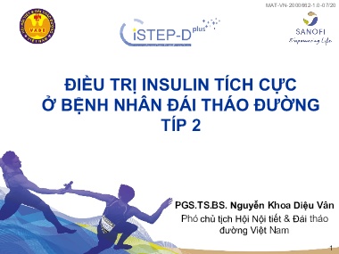 Bài giảng Điều trị insulin tích cực ở bệnh nhân đái tháo đường típ 2
