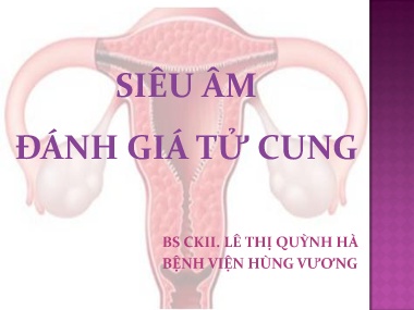 Bài giảng Siêu âm đánh giá tử cung