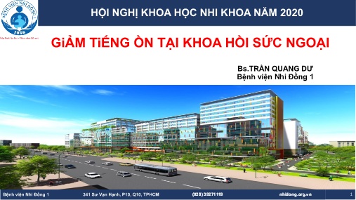 Báo cáo Giảm tiếng ồn tại khoa hồi sức ngoại