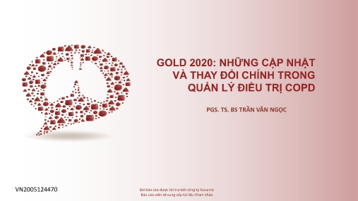 Báo cáo Gold 2020: Những cập nhật và thay đổi chính trong quản lý điều trị COPD