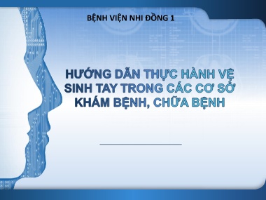 Đề tài Hướng dẫn thực hành vệ sinh trong cơ sở khám bệnh, chữa bệnh