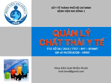 Đề tài Quản lý chất thải y tế