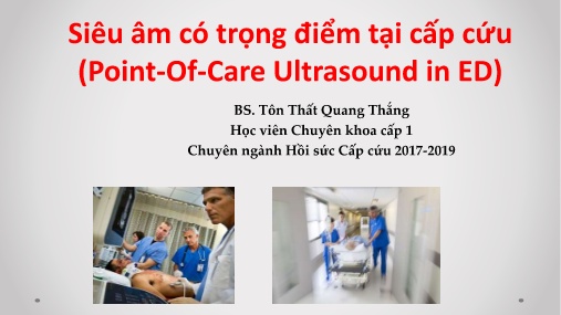 Đề tài Siêu âm có trọng điểm tại cấp cứu